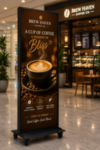 outdoor poster stand